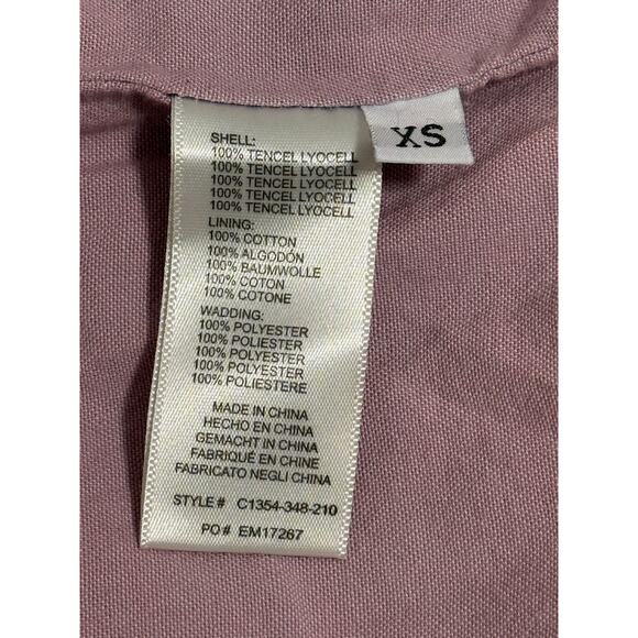 Cloth & Stone Chambray Quilted Sweater Bomber Jacket, Size XS - Picture 10 of 10